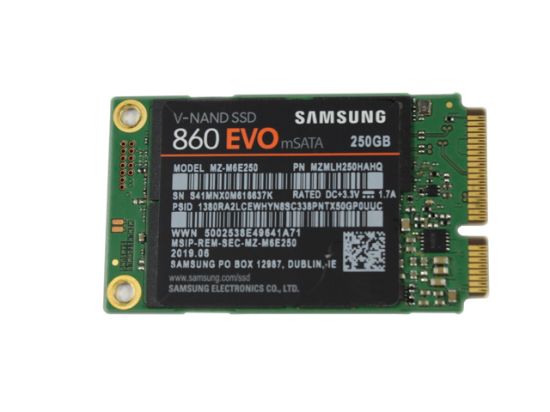 Picture of Samsung 860EVO SSD mSATA 140GB - 512GB 860EVO, MZ-M6E250