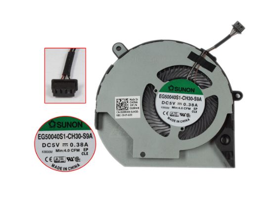 Picture of Dell Precision 3540 Cooling Fan EG50040S1-CH30-S9A, 0G8RWX, DC28000NJSL