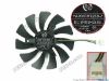 Picture of ONG HUA HA9010H12SF-Z Server - Frameless / GPU Fan DC 12V 0.35A, Dia. 87mm C.T.C 39mm, 3-Wire