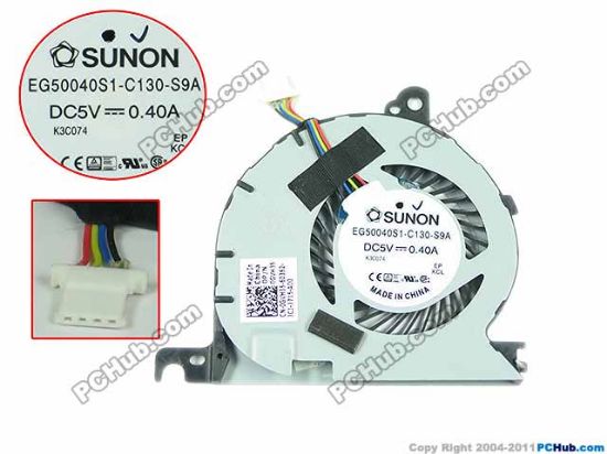 Picture of SUNON EG50040S1-C130-S9A Cooling Fan  DC5V0.40A, w20x4x4