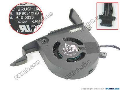 Picture of Delta Electronics BFB0812HD Server - Blower Fan -9B99, w45x4x4, 12V 0.97A