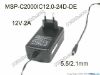 Picture of MOSO MSP-C2000IC12.0-24W-DE AC Adapter - NEW Original 12V 2A, 5.5/2.1mm, EU 2-Pin Plug