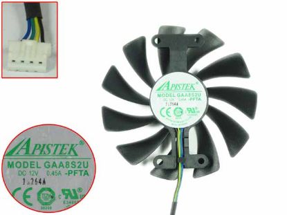 Picture of Forcecon DFS400705PU0T Cooling Fan  FFQM DC5V 0.50A, Bare fan