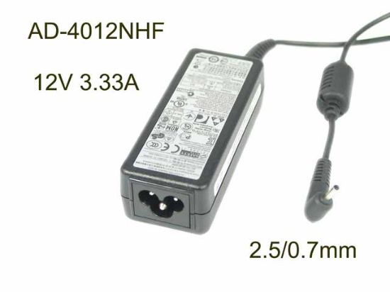 Picture of Samsung AC To DC (Samsung) AC Adapter 5V-12V 12V 3.33A, 2.5/0.7mm, 3-Prong, New