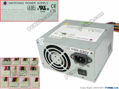 Picture of ORION ORION-450AX Server - Power Supply 450W, ORION-450AX