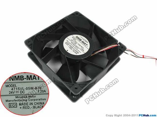 Picture of NMB-MAT / Minebea 4715VL-05W-B76 Server - Square Fan 4715VL-05W-B76, EQ1