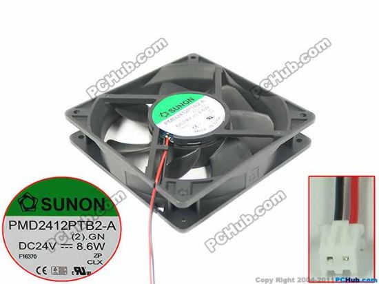 Picture of SUNON PMD2412PTB2-A Server - Square Fan (2).GN, SF120x120x25, w2, 24V 8.6W