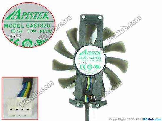 Picture of APISTEK / Rotek GA81S2U Server - Frameless / GPU Fan GA81S2U, -PFTK