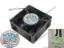 Picture of NONOISE G8032E24B Server - Square Fan RS, SF80x80x32, w30x2x2, 24V 0.330A