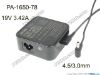 Picture of ASUS Common Item (Asus) AC Adapter- Laptop PA-1650-78, 19V 3.42A, Barrel 4.5/3.0mm, 3-Prong