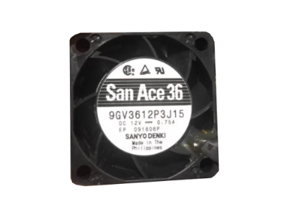 Picture of Sanyo Denki 9GV3612P3J15 Server-Square Fan 9GV3612P3J15