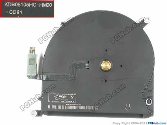 Picture of Delta Electronics KDB06105HC-HM00 Cooling Fan  -BD14, 5V 0.40A, Bare fan