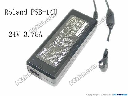 Picture of Roland  PSB-14U 24V 3.7A     tip, 2-Prong