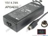 Picture of Acbel Polytech AD7043 AC Adapter- Laptop 19V 4.74A, 4-Pin DIN, 3-Prong, "Used"