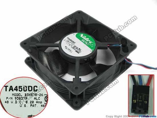 Picture of Nidec B34578-26 Server - Square Fan TA450DC, B34578-26, ALC, 930379