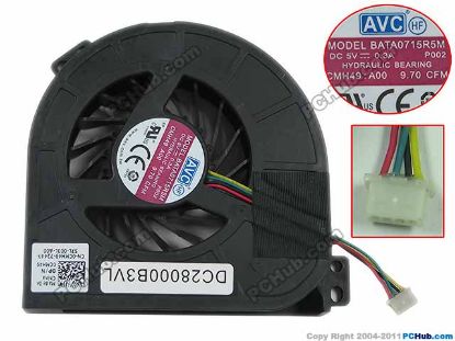 Picture of AVC BATA0715R5M Cooling Fan   P002, DC28000B3VL, 5V 0.3A