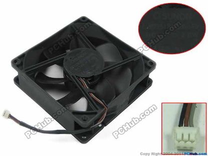Picture of SUNON EE92251S1-0000-F99 Server - Square Fan DC 12V 2.0W, 90x90x25mm