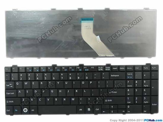 Picture of Fujitsu LifeBook AH530 Keyboard CP487043-02, US, Black