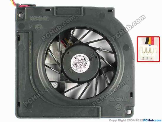 29913 Panasonic UDQFZZH05CQU Cooling Fan  HG477, w30x3x3, 0.19A, Bare Panasonic UDQFZZH05CQU Cooling Fan  