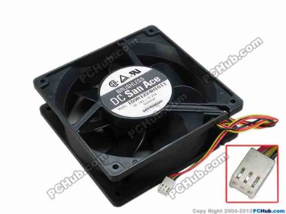 67305 Sanyo Denki 109R1224H1011 Server - Square Fan sq120x120x38, w290x3x3, 24V 0.25A Sanyo Denki 109R1224H1011 Server - Square Fan 