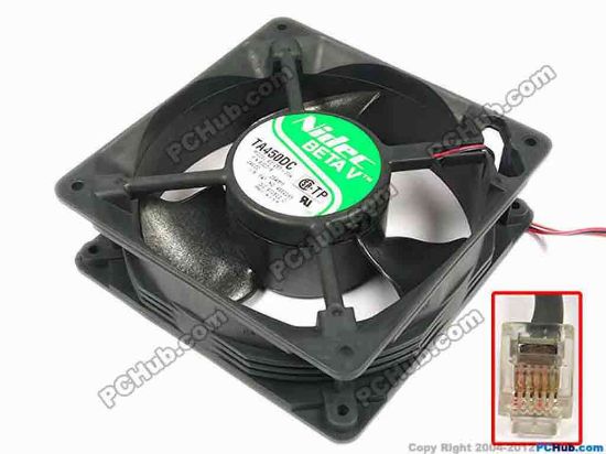 67322 Nidec B33534-33A Server - Square Fan FRU P/N:930339, sq120x120x38, w155x3x6, 24V 0.45A Nidec B33534-33A Server - Square Fan 