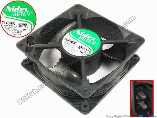 67330 Nidec B32861-10A Server - Square Fan FRU P/N:930012, P6, sq120x120x38, 2Pin, 48V 0.14A Nidec B32861-10A Server - Square Fan