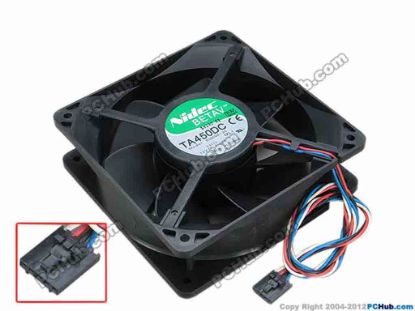 67331 Nidec B35502-35 Server - Square Fan DP/N:Y4574, sq120x120x38, w340x4x5, 12V 1.40A Nidec B35502-35 Server - Square Fan 