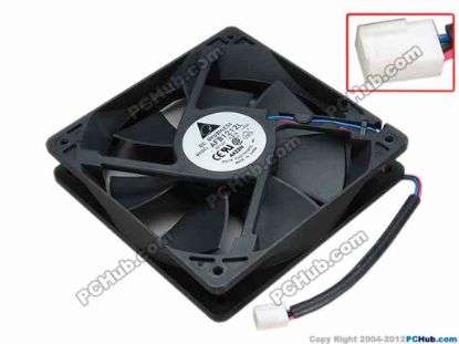 67413 Delta Electronics AFB1212L Server - Square Fan -F00, sq120x120x25, w110x3x3, 12V 0.21A Delta Electronics AFB1212L Server - Square Fan 
