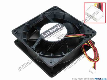 67454 Sanyo Denki 109P1348AS1031 Server - Square Fan sq127x127x38, w310x4x4, 48V 0.3A Sanyo Denki 109P1348AS1031 Server - Square Fan 