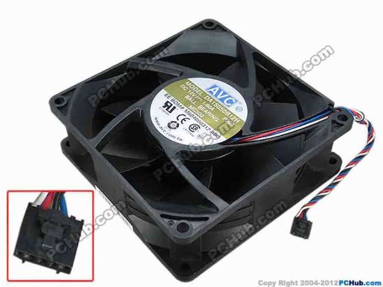 67514 AVC DA15050B12H Server - Square Fan P003, sq150x150x50, w175x4x5, 12V 1.80A AVC DA15050B12H Server - Square Fan 