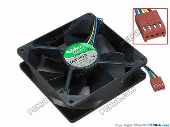 67631 Nidec G35390-35 Server - Square Fan HP1, sq92X92X25, w110x4x4, 12V 0.39A Nidec G35390-35 Server - Square Fan 