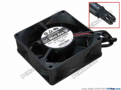 67635 Sanyo Denki 109P0912H202 Server - Square Fan sq92x92x32, w115x2x2, 12V 0.31A Sanyo Denki 109P0912H202 Server - Square Fan