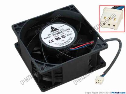 67660 Delta Electronics PFB0948GHE Server - Square Fan -R00, sq92x92x38, w85x3x3, 42V 0.76A Delta Electronics PFB0948GHE Server - Square Fan 
