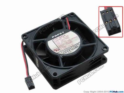 67684 ebm-papst 8414 Server - Square Fan TYP8414, sq80x80x25, w150x2x6, 24V 2.4W ebm-papst 8414 Server - Square Fan 