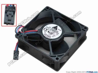 67713 Delta Electronics EFB0812VH Server - Square Fan -5P10, sq80x80x25, w80x3x3, 12V 0.23A Delta Electronics EFB0812VH Server - Square Fan 