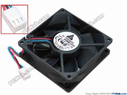 67714 Delta Electronics AFB0812VH Server - Square Fan -F00, 80x80x25, w55x3x3, 12V 0.41A Delta Electronics AFB0812VH Server - Square Fan 