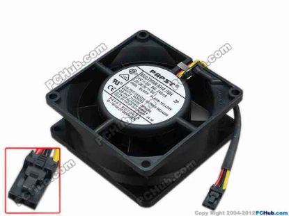 67717 ebm-papst MULTIFAN 8314/19H Server - Square Fan MULTIFAN8314/19H, sq80x80x32, w85x3x3, 24V 6W ebm-papst MULTIFAN 8314/19H Server - Square Fan