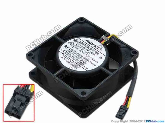 67717 ebm-papst MULTIFAN 8314/19H Server - Square Fan MULTIFAN8314/19H, sq80x80x32, w85x3x3, 24V 6W ebm-papst MULTIFAN 8314/19H Server - Square Fan