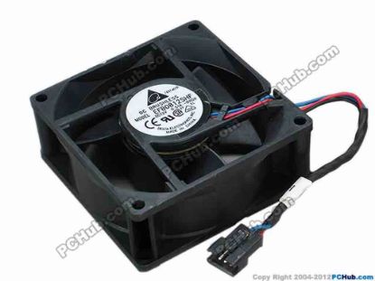 67737 Delta Electronics EFB0812SHF Server - Square Fan -BR00, sq80x80x32, w110x3x4, 12V 0.51A Delta Electronics EFB0812SHF Server - Square Fan 