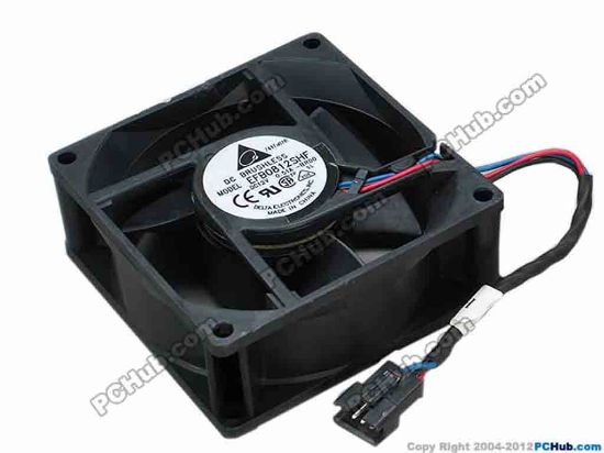67737 Delta Electronics EFB0812SHF Server - Square Fan -BR00, sq80x80x32, w110x3x4, 12V 0.51A Delta Electronics EFB0812SHF Server - Square Fan 