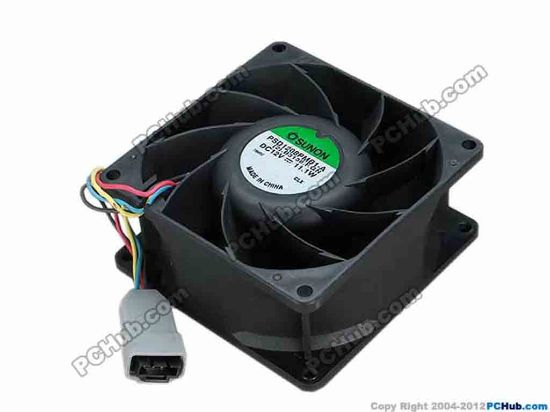 67744 SUNON PSD1208PMB1-A Server - Square Fan (2).B3138.F.GN, sq80x80x38, w85x4x4, 12V 11.1W SUNON PSD1208PMB1-A Server - Square Fan 