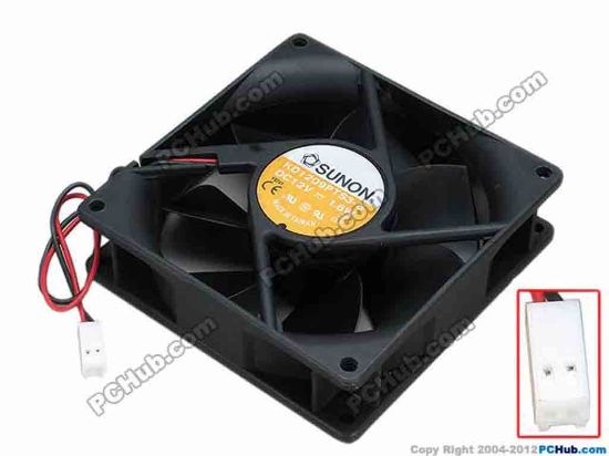 67777 SUNON KD1209PTS3-6 Server - Square Fan sq90x90x25, w160x2x2, 12V 1.6W SUNON KD1209PTS3-6 Server - Square Fan 