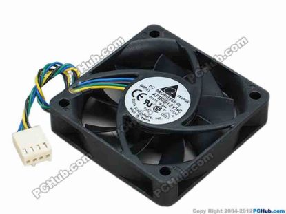 67840 Delta Electronics AFB0612VHC Server - Square Fan -P52Z, sq60x60x13, w95x4x4, 12V 0.36A Delta Electronics AFB0612VHC Server - Square Fan 