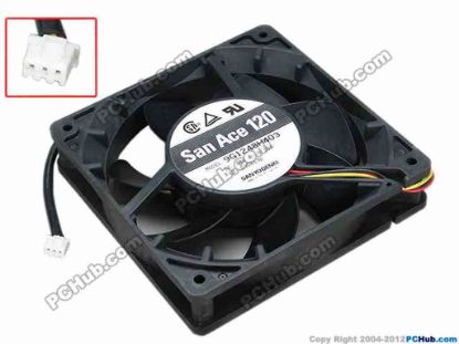 67866 Sanyo Denki 9G1248H403 Server - Square Fan sq120x120x25, w300x3x3, 48V 0.10A Sanyo Denki 9G1248H403 Server - Square Fan 