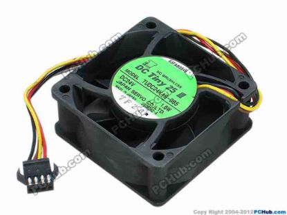 67919 Japan Servo TUDC24K4S-985 Server - Square Fan sq60x60x25, w180x4x4, 24V 1.6W Japan Servo TUDC24K4S-985 Server - Square Fan 