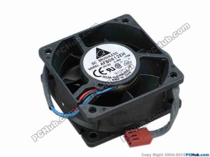 67988 Delta Electronics AFB0612EH Server - Square Fan -F00, sq60x60x25, w210x3x3, 12V 0.48A Delta Electronics AFB0612EH Server - Square Fan 