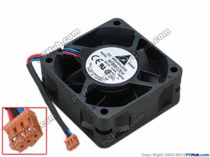 67989 Delta Electronics AFB0612EH Server - Square Fan -ABF00, sq60x60x25, w75x3x3, 12V 0.48A Delta Electronics AFB0612EH Server - Square Fan 
