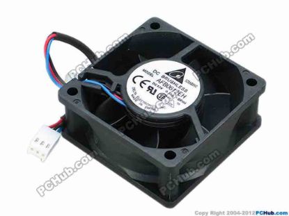 67990 Delta Electronics AFB0612EH Server - Square Fan -BF00, sq60x60x25, w100x3x3, 12V 0.48A Delta Electronics AFB0612EH Server - Square Fan 