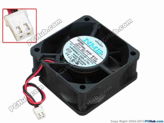 68000 NMB-MAT / Minebea 2410ML-05W-B50 Server - Square Fan P09, sq60x60x25, w100x2x2, 24V 0.13A NMB-MAT / Minebea 2410ML-05W-B50 Server - Square Fan 