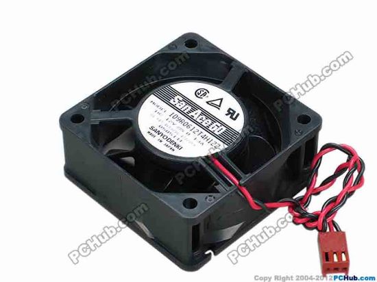 68035 Sanyo Denki 109R0612T4H122 Server - Square Fan sq60x60x25, w210x2x3, 12V 0.13A Sanyo Denki 109R0612T4H122 Server - Square Fan 